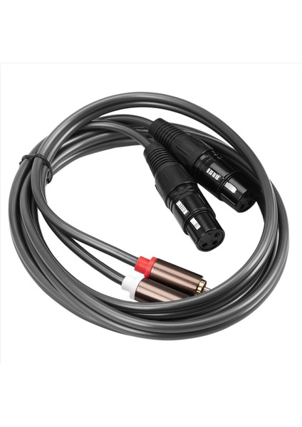 3x Çift Dişi Xlr - Rca Kablosu Ağır Hizmet Tipi 2 Xlr Dişi Ila 2 Rca Erkek Yama Kablosu Hif Stereo Ses Bağlantı Kablosu (Yurt Dışından) fiyatları