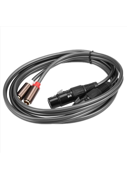3x Çift Dişi Xlr - Rca Kablosu Ağır Hizmet Tipi 2 Xlr Dişi Ila 2 Rca Erkek Yama Kablosu Hif Stereo Ses Bağlantı Kablosu (Yurt Dışından) modelleri