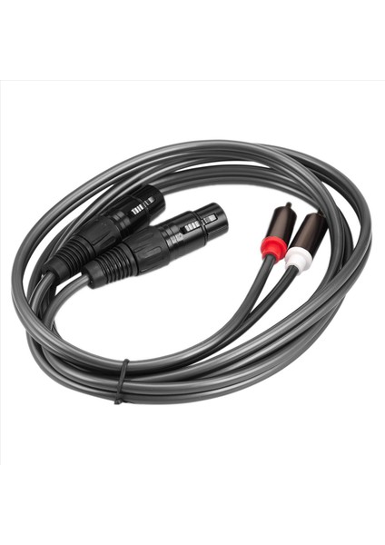 3x Çift Dişi Xlr - Rca Kablosu Ağır Hizmet Tipi 2 Xlr Dişi Ila 2 Rca Erkek Yama Kablosu Hif Stereo Ses Bağlantı Kablosu (Yurt Dışından) fırsatları