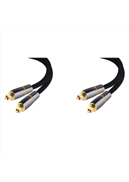 2x Hıfı 5 1 Dijital Spdıf Fiber Toslink Optik Ses Kablosu Tv Kutusu Için 1m Ps4 Hoparlör Tel Soundbar Amplifikatör Subwoofer (Yurt Dışından)