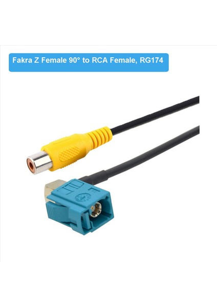 2x Fakra Z Kadından Rca Dişi Video Kablosu Adaptör Araç Ters Arka Görünüm Kamera Adaptör Kabloları Mercedes Benz (B) (Yurt Dışından) modelleri