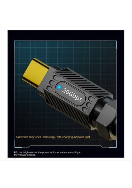 Pd 140W Ekleme Hızlı Şarj Veri Kablosu 20GBPS 8k Hd USB C - C Yaylı Kablo Tip C Ölçeklenebilir Genişletici Kablosu (Yurt Dışından) fiyatları