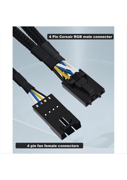 Corsair Için Rgb Splitter Rgb Hub Aydınlatma Düğüm Çekirdeği ve Icue Komutan Çekirdeği Xt 4 Pin Erkek - Kadın Fan Uzantı Kablosu (Yurt Dışından) fiyatları