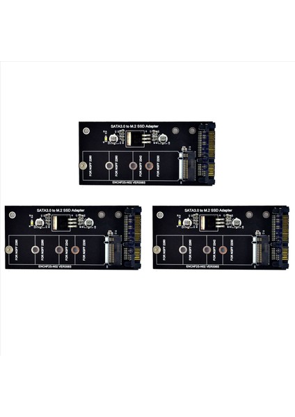 3x M2 Ngff SSD - Sata 3 0 2 5 &amp Rdquo M 2 SSD Adaptör Dönüştürücü Yükseltici Kartı Pc Dizüstü Bilgisayar Için 6gps&#39 Ye Kadar Kartı Ekleyin (Yurt Dışından)
