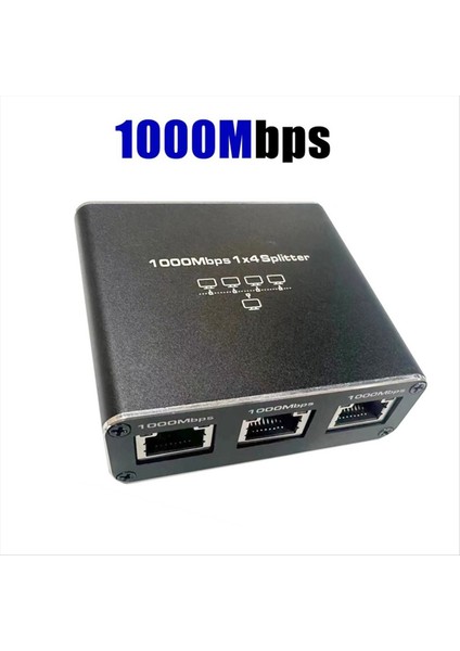Gigabit Ethernet Splitter 1&#39 De 1 Out 1000MBPS Internet Kablosu Ayrıştırıcı 1 Ila 4 RJ45 Ağ Splitter Cat5/6/7 Için (Yurt Dışından) fiyatları