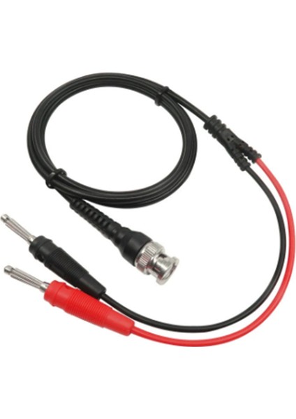 Osiloskop Sinyal Jeneratörü Için P1009 Bnc Ila Çift 4mm Istiflenebilir Muz Fiş Test Kurşun Probu Bnc Kablosu 120CM (Yurt Dışından)