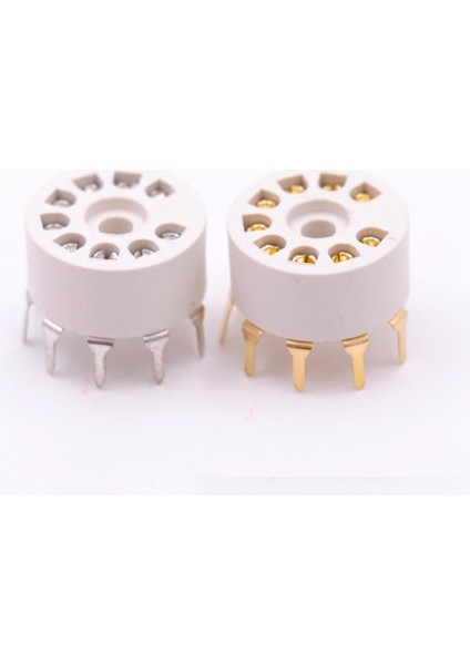 10PCS Pcb Plastik Montaj 9pin Vakum Tüp Soketi 12AX7 12AT7 12AU7 EL84 6n1 ECC82 ECC83 Hıfı Soud Tüp Amp Gümüş (Yurt Dışından) modelleri