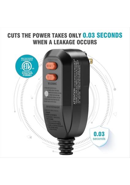 1pcs Gfcı Fiş Değiştirme Yedek Fiş 2-Eğimli 15AMP 2-Telesen (Yurt Dışından) modelleri