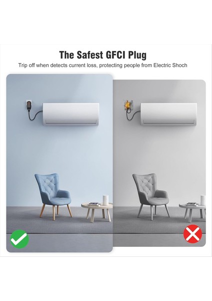 1pcs Gfcı Fiş Değiştirme Yedek Fiş 2-Eğimli 15AMP 2-Telesen (Yurt Dışından) indirimleri