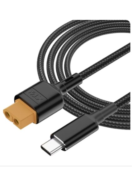 Usb-C TYPE-C-XT60 Şarj Kablosu Pd 100W 20V/5A Tool-Kıtrc M6 M6 M6D M8S Şarj Cihazı Güneş Paneli Için Şarj Kablosu (Yurt Dışından)