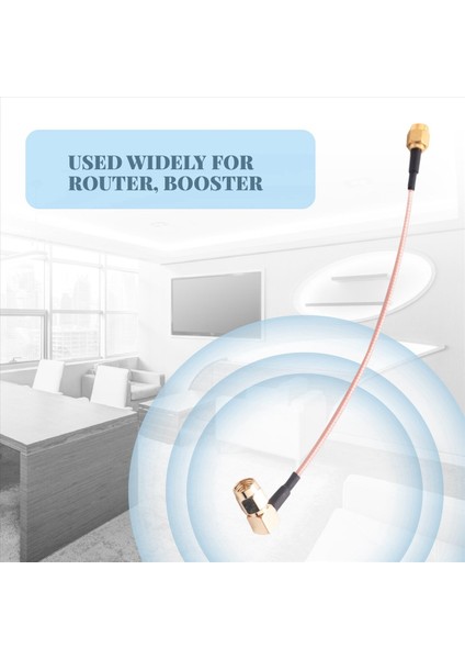 4x 6 Inç Sma Erkek - Sma Dik Açı Erkek Fiş Jumper Pigtail Kablosu RG316 (Yurt Dışından) indirimleri