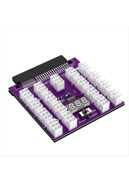 Atx 17 x 6pin Güç Kaynağı Breakout Tahtası Adaptör Dönüştürücü 12V Ethereum Btc Madenciliği (Yurt Dışından)