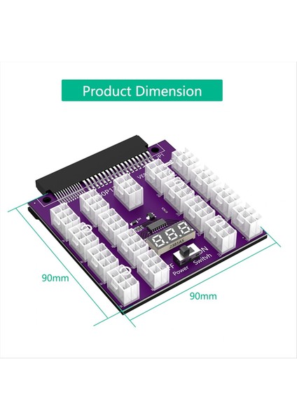 Atx 17 x 6pin Güç Kaynağı Breakout Tahtası Adaptör Dönüştürücü 12V Ethereum Btc Madenciliği (Yurt Dışından) indirimleri