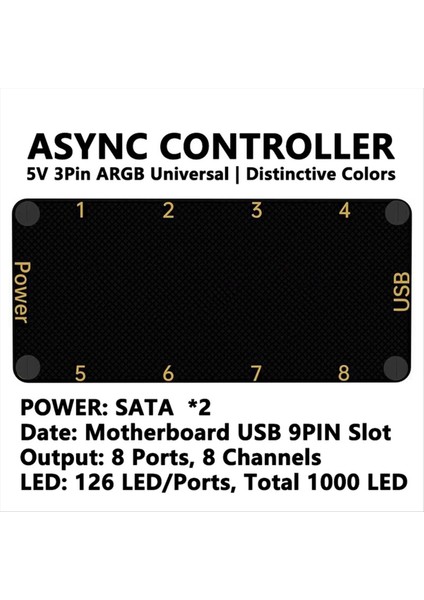 Signalrgb Openrgb Universal 8port 5V 3pin Argb Bilgisayar Pc Kılıfı Soğutma Fanları Işık Şeridi Için Asenkron Denetleyici Hub (Yurt Dışından) indirimleri
