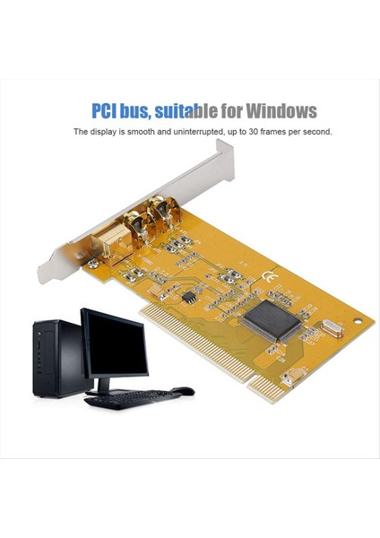 AV-1394 878A Video Yakalama Kartı Veri Edinme Kartı Gözetim Video Yakalama Kartı Ekran Çözünürlüğü 640X480 (Yurt Dışından) fiyatları