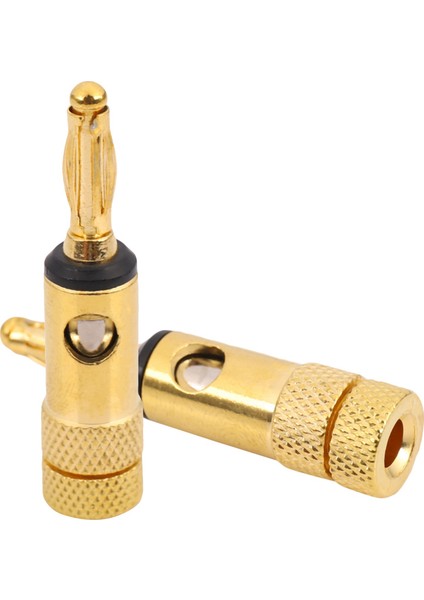 Altın Kaplama Muz Tapaları 2 Kırmızı 2 Siyah 4mm 12 Pcs LL68-4BP1 (Yurt Dışından) indirimleri