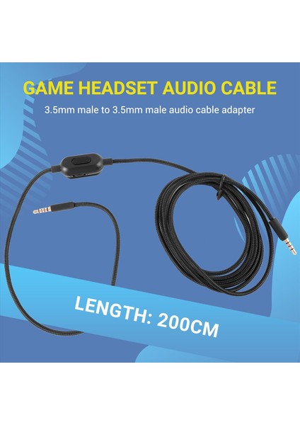Logitech Için Kulaklık Kablosu G433 G233 Gpro x Evrensel Oyun Kulaklıklı Ses Kablosu 2m (Yurt Dışından) fırsatları