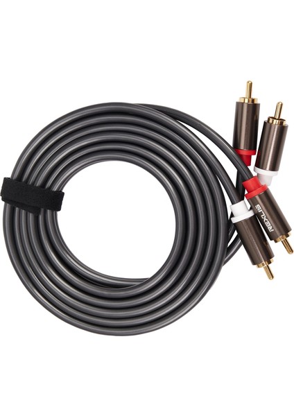 Rexlis 2 Rca - 2 Rca Erkek - Erkek Hifi Ses Kablosu Ofc Av Hoparlör Tel Tv DVD Amplifikatör Subwoofer Soundebar 1 8m (Yurt Dışından) fırsatları