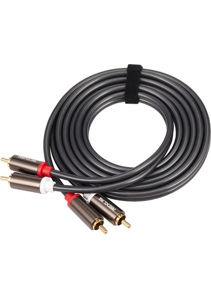 Rexlis 2 Rca - 2 Rca Erkek - Erkek Hifi Ses Kablosu Ofc Av Hoparlör Tel Tv DVD Amplifikatör Subwoofer Soundebar 1 8m (Yurt Dışından) indirimleri
