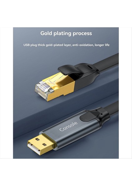 USB - RJ45 Konsol Kablosu USB - Dizüstü Bilgisayar Için RJ45 Adaptörü USB RJ45 8P8C Dönüştürücü Konsol Kablosu 180CM (Yurt Dışından) fiyatları