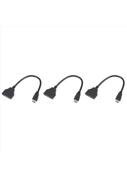 3x 1080P HDMI Port Erkek To 2 Dinek 1&#39 E 1 Out Ayrıştırıcı Kablo Adaptör Dönüştürücü (Yurt Dışından)