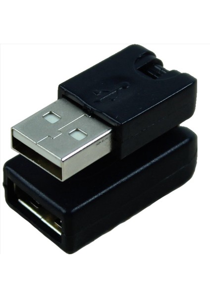 3x Siyah USB 2 0 Erkek - USB Kadın 360 Derece Dönme Açısı Uzatma Adaptörü (Yurt Dışından) indirimleri