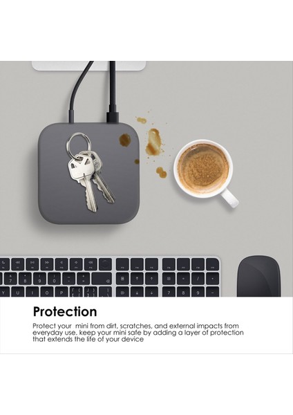 Apple Mac Mini M4/m4 Pro Fall Anti-Fall Silikon Silikon Için Koruyucu Kapak Kılıfı Mac M4/m4 Pro Aksesuarları B Için Koruyucu Kılıf (Yurt Dışından) fiyatları