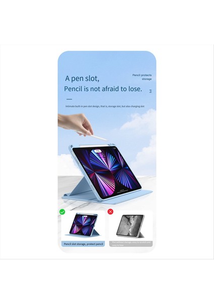 360 ° Dönen Tablet Kılıfı Ipad Için Acrililik Anti-Bend Koruyucu Kılıf 12 9 Inç (2018/2020/2021/2022) Koruyucu Kılıf (Yurt Dışından) indirimleri
