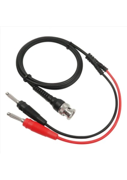 2x P1009 Bnc Ila Çift 4mm Istiflenebilir Muz Fişi Testi Kurşun Prob Osiloskop Sinyal Jeneratörü Için Bnc Kablosu 120CM (Yurt Dışından) fiyatları