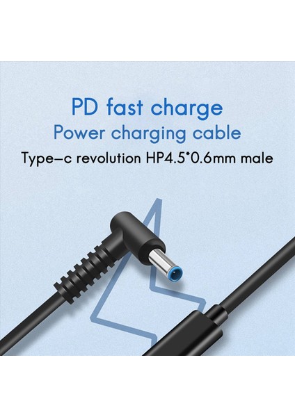 2x Dizüstü Pd Hızlı Şarj Kablosu Type-C Hp Için Uygundur Hp 65W DC4530 Şarj Kablosu Kablosu (Yurt Dışından) fırsatları
