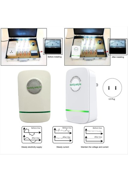 Power Tasarruf Enerji Tasarrufu Elektrik Faturasını Azalt 90KW Elektrik Tasarruf Kutusu 90V-250V Güç Faktörü Koruyucular Abd Fişi (9 Paket) (Yurt Dışından) modelleri