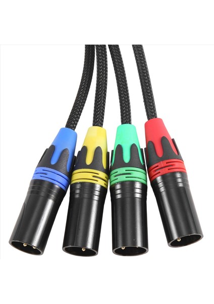 Xlr 4 Kanallı 3 Pimli Çoklu Ağ Aşaması ve Stüdyo Bağlantısı Xlr Erkek ve Dişi Kablo Aşaması Audio RJ45 (NE8F-S4M) (Yurt Dışından)