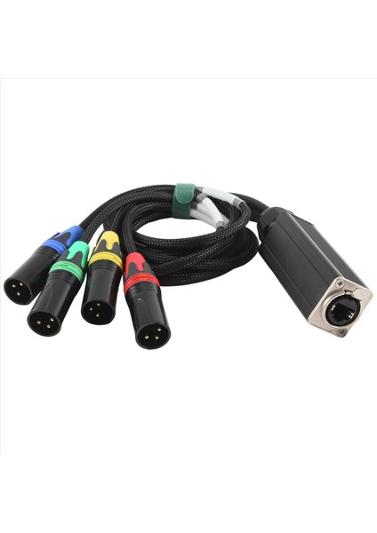 Xlr 4 Kanallı 3 Pimli Çoklu Ağ Aşaması ve Stüdyo Bağlantısı Xlr Erkek ve Dişi Kablo Aşaması Audio RJ45 (NE8F-S4M) (Yurt Dışından) fırsatları