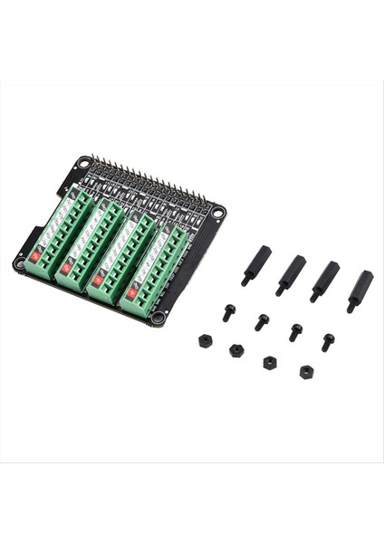 Raspberry Pi Için Ultra Small Rpı Gpıo Durumu LED ve Terminal Blok Breakout Board Modülü (Yurt Dışından)