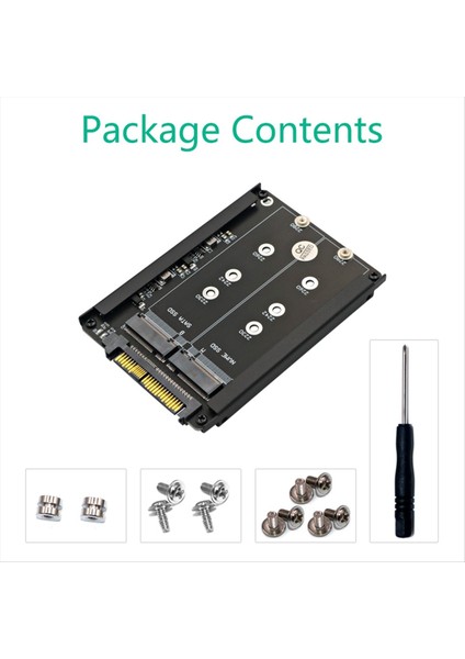 2 Inç 1 M 2 Nvme SSD ve B Key/b&amp M Key SSD - Sff -8639 U 2 - Çerçeve Braketi ile - Msata Ssd&#39 Yi 7mm 2 5in Sata Drive Olarak Tutun (Yurt Dışından) indirimleri