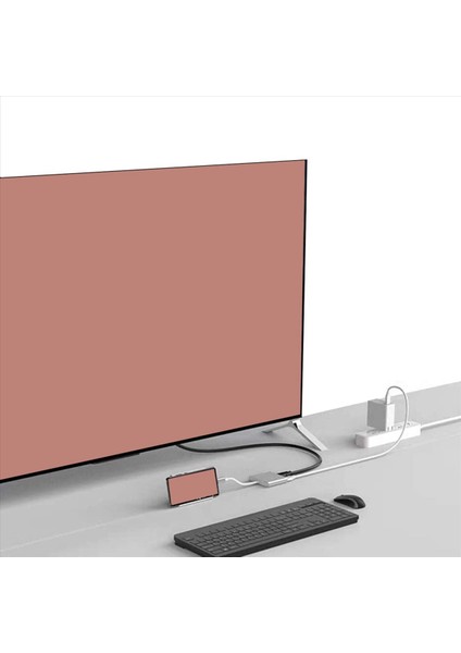 2x USB C Ila HDMI Adaptörüne 3&#39 Ü 1 Aradan 1 USB Tip C Ila 4K HDMI Usb3 0 &amp USB C Güç Dağıtım Portu Dönüştürücüsü Uyumlu (Yurt Dışından) modelleri