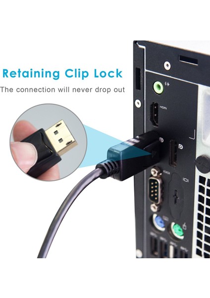 Displayport (Dp) - DVI Kablosu Altın Kaplama 6 Feet (Yurt Dışından) modelleri