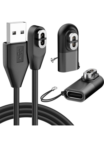2-Pack USB Adaptör ile Asprshokz Için 3 3ft Şarj Kablosu Shokz Aeropex AS800/S803/S810 Için USB Manyetik Şarj Cordu (Yurt Dışından)