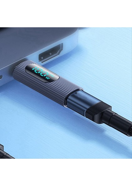 MacBook iPad Pro iPhone 15 Gray Için Dijital Ekranlı USB C Adaptörü 100W Tip C Power Metre Test Cihazı (Yurt Dışından) modelleri