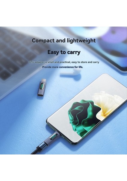 MacBook iPad Pro iPhone 15 Gray Için Dijital Ekranlı USB C Adaptörü 100W Tip C Power Metre Test Cihazı (Yurt Dışından) fırsatları