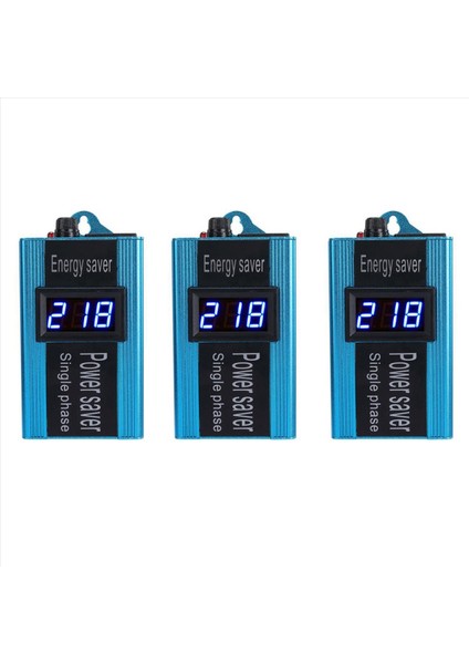 3x Akıllı Güç Tasarrufu Enerji Tasarrufu Cihazları Akıllı Güç Faktörü Koruyucu Elektrik Tasarruf Kutusu 100KW Mavi Us Fiş (Yurt Dışından)