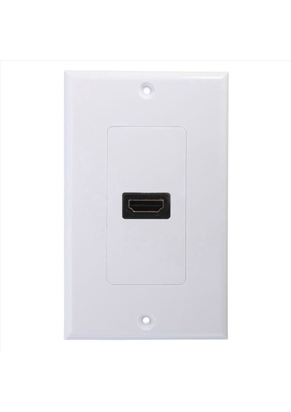 6x Yeni 1 Portlu HDMI Duvar Yüz Plaka Paneli Kapak Kuplör Outlet Extender 3D 1080P Beyaz (Yurt Dışından) fiyatları
