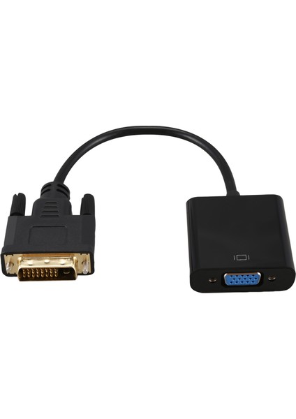 Dvı-Vga Adaptör Kablosu 1080P Dvı-D To VGA Kablosu 24+1 25 Pin DVI Erkek-15 Pin VGA Kadın Video Dönüştürücü Pc Ekranı Için (Yurt Dışından)