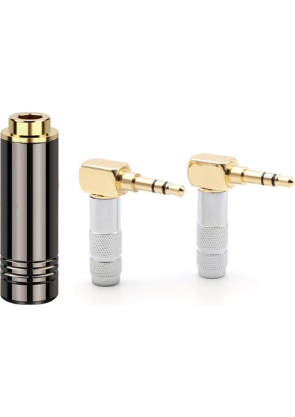 3 5mm L Şekil Jack 90 Derece Açı Ses Sesli Fiş Dişi Jack Audio Fiş Kulaklık 4 4mm 5 Kutuplu Adaptör Kablosu (Yurt Dışından)