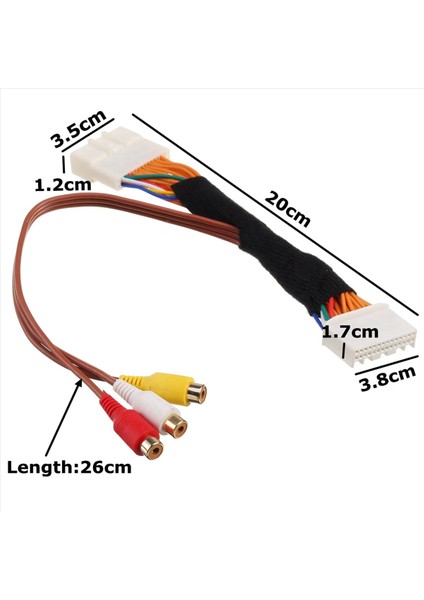 Toyota/lexus Touch 2 Için 6x 28 Pin Av Video Ses Kablosu ve Entune Kafa Üniteleri Monitörler (Yurt Dışından) fırsatları