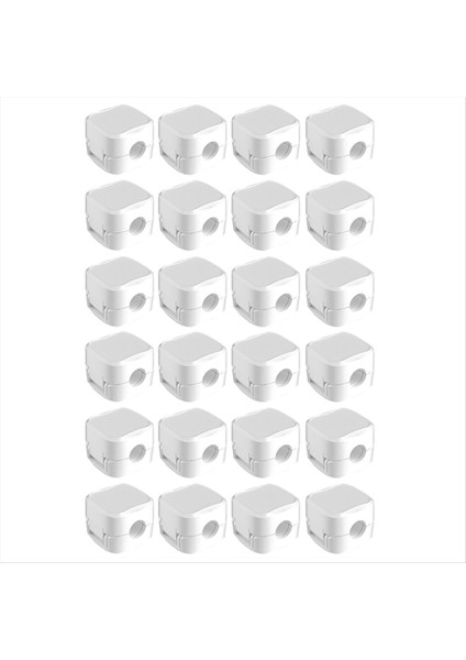 24PCS Manyetik Kablo Organizer Klips Kablo Yönetimi Tel Yöneticisi Kablo Tutucu Şarj Kablosu Sarı Duvarı Monte Hook-A (Yurt Dışından)