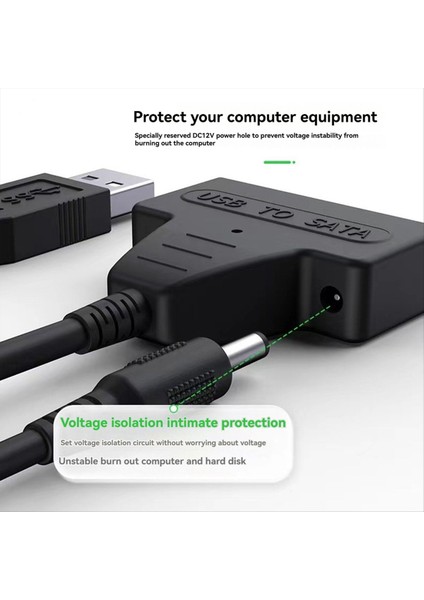 2 5 Inç Ssd/hdd Sürücüleri Için Sata - USB 3 0 Adaptör Kablosu 5gbps Hıza Kadar Destek (Yurt Dışından) fırsatları
