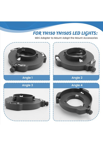 Mini Bowens Adaptörü Bowens Mount To Bowens Montaj Aksesuarlarını Ulanzi Yongnuo YN150 YN150S LED Işıkları (Yurt Dışından) indirimleri