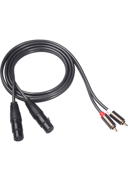 1 5m Çift Rca Erkek - Xlr Erkek Kablosu 2 Xlr - 2 Rca Fiş Adaptörü Hıfı Kablosu ve Çift Kadın Xlr - Rca Kablosu (Yurt Dışından) modelleri