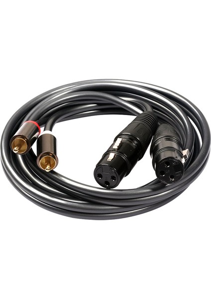 1 5m Çift Rca Erkek - Xlr Erkek Kablosu 2 Xlr - 2 Rca Fiş Adaptörü Hıfı Kablosu ve Çift Kadın Xlr - Rca Kablosu (Yurt Dışından) fırsatları